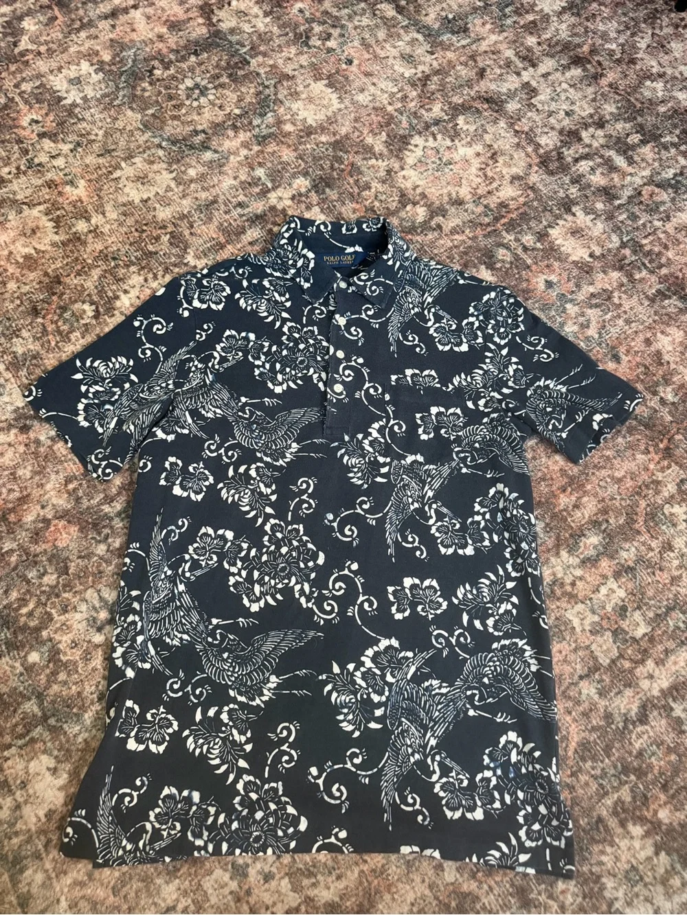 Polo Golf Navy Floral Shirt